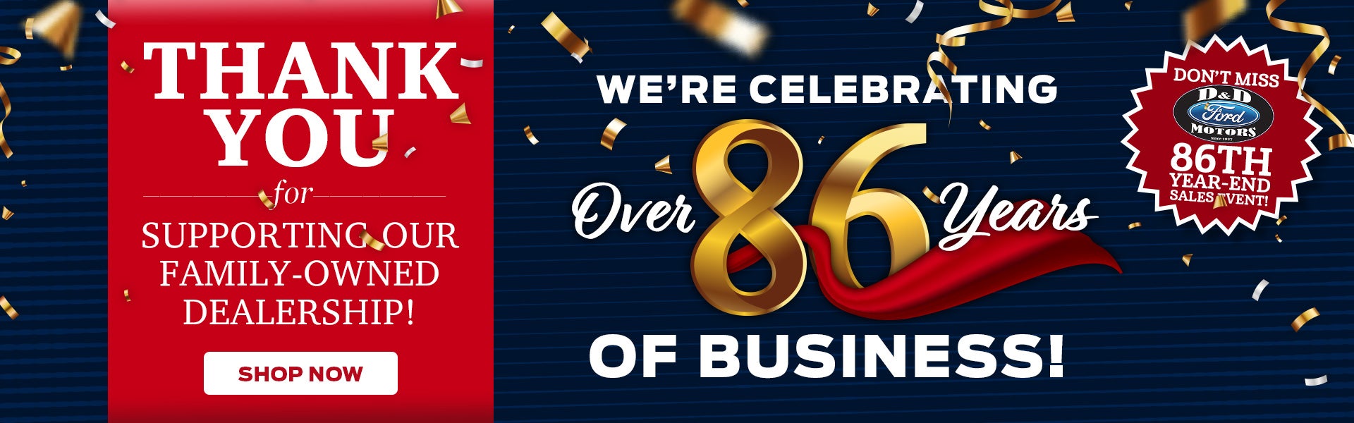 D & D Ford Celebrating Over 86 Years of Business in Greer SC